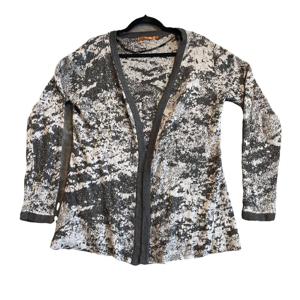 Belldini Open Front Cardigan Sweater Women’s Large Confetti Knit Long Sleeve